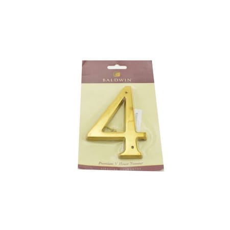 Baldwin Estate Unlacquered Brass House Numbers 90674.031.CD