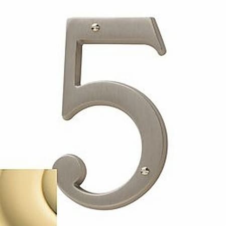 Baldwin Estate Unlacquered Brass House Numbers 90675.031.CD