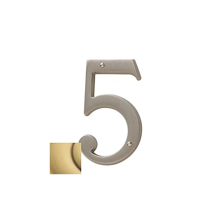 Baldwin Estate Satin Brass with Brown House Numbers 90675.060.CD