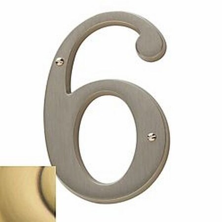 Baldwin Estate Satin Brass with Brown House Numbers 90676.060.CD