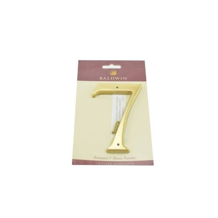 Baldwin Estate Unlacquered Brass House Numbers 90677.031.CD