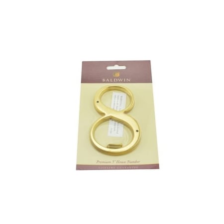 Baldwin Estate Unlacquered Brass House Numbers 90678.031.CD