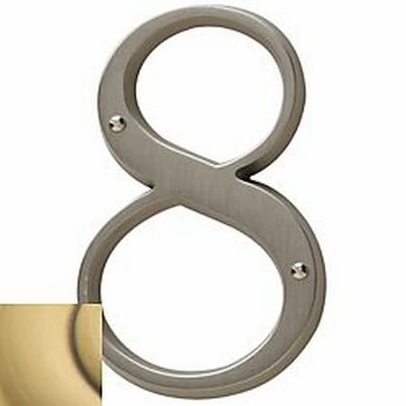 Baldwin Estate Satin Brass with Brown House Numbers 90678.060.CD