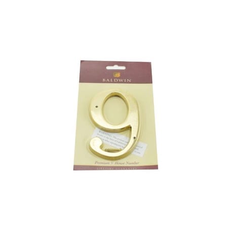 Baldwin Estate Unlacquered Brass House Numbers 90679.031.CD