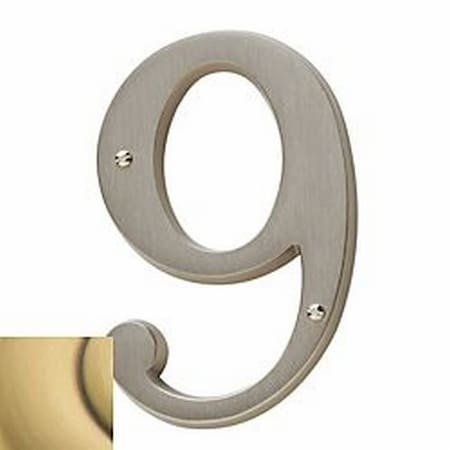 Baldwin Estate Satin Brass with Brown House Numbers 90679.060.CD