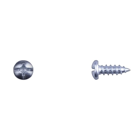 Disco Zinc License Plate Screws 1/4" No 14X3/4" Combo Drive PK100 9071PK