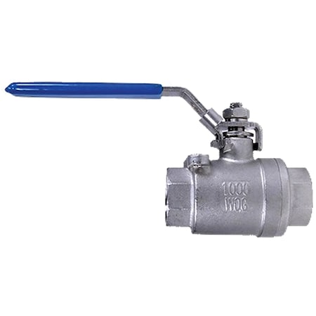 Be Pressure Supply Full Port Stainless Ball Valve, 1" F 91.200.005