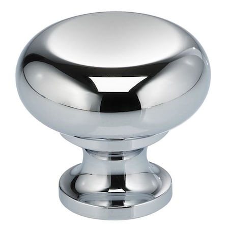Omnia Round Cabinet Knob Bright Chrome 1-7/32" 9100/31.26