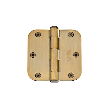 Emtek French Antique Brass Hinge 91033US7, Steel, Mortise Mounting, French Antique Brass 91033US7