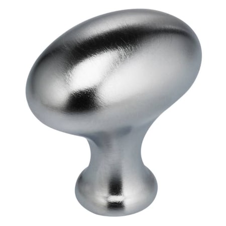 Omnia Egg Cabinet Knob Satin Chrome 1-3/16" 9105/30.26D