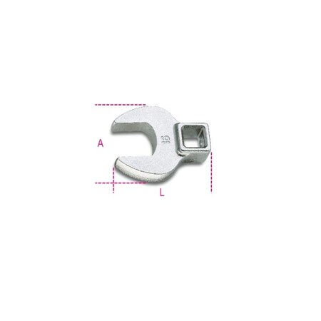 Beta 3/8" Drive, Metric Crowfoot Socket Wrench 009100141