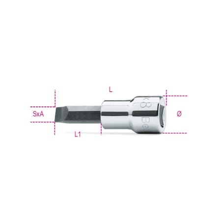 Beta 3/8" Drive, 1.2mm x 6.5mm Metric Socket 009100453