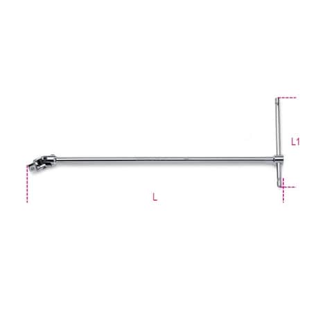 Beta Swivel T-Handle, 3/8" 009100850