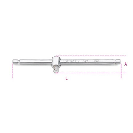 Beta Slid"g T-Handle, 3/8" 009100854