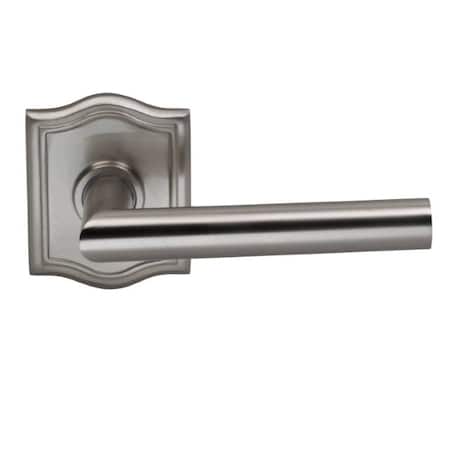 Omnia LVR Arched Rose Priv LVR 2-3/8" BS Full Lip Satin Nickel 912 912AR/238F.PR15