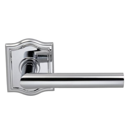 Omnia Lever Arched Rose Priv Lever 2-3/8" BS T Strike Bright Chrome 912 912AR/238T.PR26