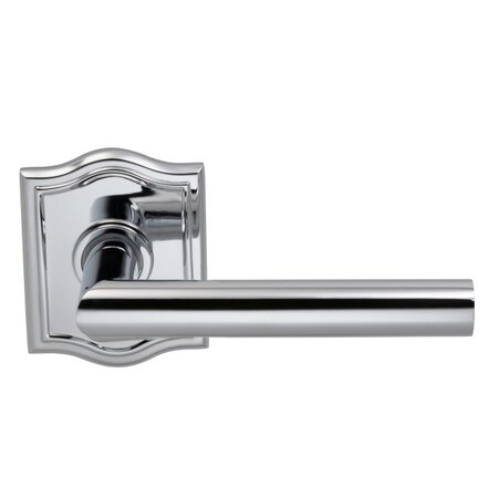 Omnia Lever Arched Rose Priv Lever 2-3/4" BS T Strike Bright Chrome 912 912AR/234T.PR26