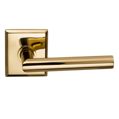 Omnia LVR Rectangular Rose Pass LVR 2-3/4" BS Full Lip Bright Brass 912 912RT/234F.PA3