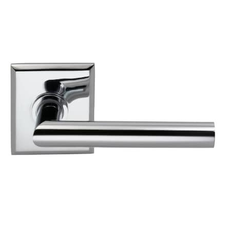 Omnia Lever Rectangular Rose Pass Lever 2-3/4" BS T Strike Bright Chrome 912 912RT/234T.PA26