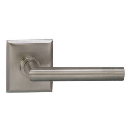 Omnia Lever Rectangular Rose Pass Lever 2-3/8" BS T Strike Satin Nickel 912 912RT/238T.PA15