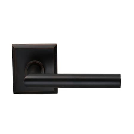Omnia Lever Rectangular Rose Pass Lever 2-3/8" BS T Strike Tuscan Bronze 912 912RT/238T.PATB