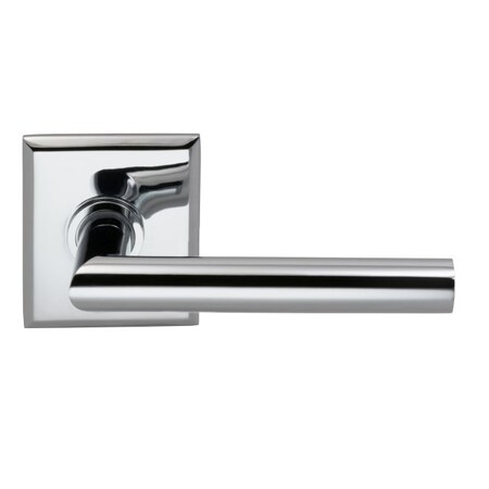 Omnia Lever Rectangular Rose Priv Lever 2-3/8" BS T Strike Bright Chrome 912 912RT/238T.PR26