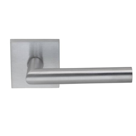 Omnia Lever Square Rose Priv Lever 2-3/8" BS T Strike Satin Chrome 912 912SQ/238T.PR26D