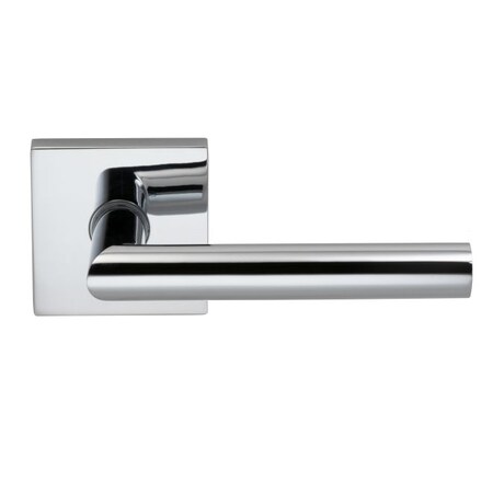 Omnia Lever Square Rose Priv Lever 2-3/8" BS T Strike Bright Chrome 912 912SQ/238T.PR26