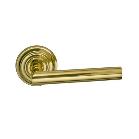 Omnia Lever Traditional Rose Priv Lever 2-3/4" BS T Strike Bright Brass 912 912TD/234T.PR3