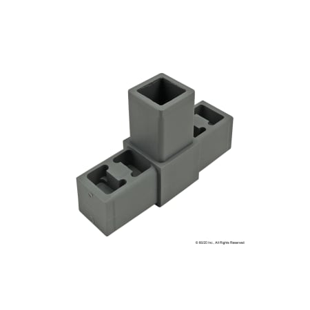 80/20 Tee, 3 Way - Gray 9130