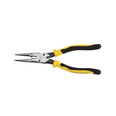 KLEIN TOOLS Pliers, All-Purpose Needle Nose, Spring Loaded, Cuts, Strips, 8.5-Inch J206-8C