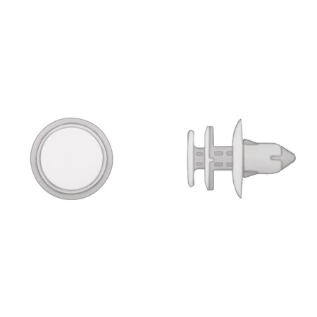 Disco Wht Door Trim Panel Ret 9mm Hole 15mm Stem L PK15 9149PK