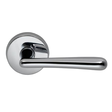Omnia Lever Passage 2-3/8" Backset, T Strike, 1-3/8" Doors Bright Chrome 915 915/00.PA2