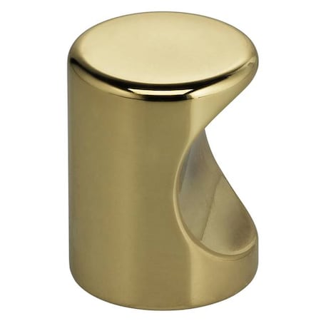 Omnia 1" Modern Finger Cabinet Knob Bright Brass 9153/25.3