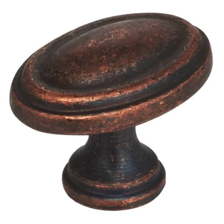 Omnia Oval Cabinet Knob Vintage Copper 1-3/16" 9163/30.VC