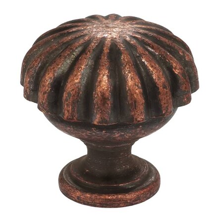 Omnia Melon Cabinet Knob Vintage Copper 1-3/16" 9168/30.VC