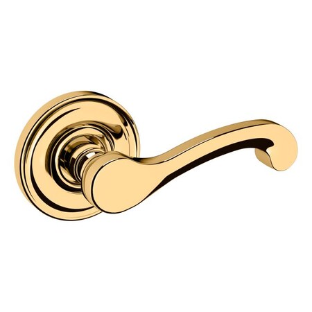 Baldwin Classic Lever Unlacquered Brass Door Levers Unlacquered Brass 5445V.031.RDM