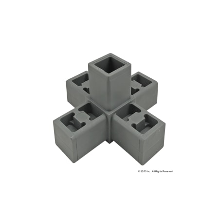 80/20 Junction, 5 Way-Gray 9180