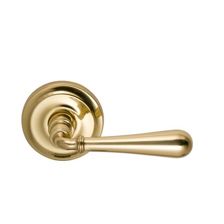 Omnia LVR 2-5/8" Rose Priv 2-3/8" BS Full Lip 1-3/8" Doors Bright Brass 918 918/00F.PR1