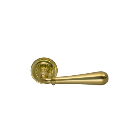 Omnia Lever 1-3/4" Rose Pass 2-3/4" BS T 1-3/8" Doors Bright Brass 918 918/45A.PA1