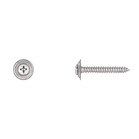 Disco Chrome Sems Trim Screws 8X1-1/4" No 6 Phllp Oval Hd PK100 9197PK