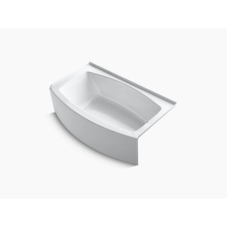Kohler Expanse(R) 60" X 30-36" Curved Alcove Bath With Integral Flange And Right-Hand Drain 1118-RA-0