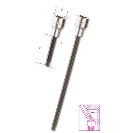 Beta 1/2" Drive, 5XL Metric Socket, 6 Points 009200495