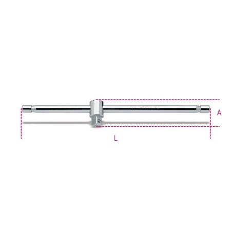 Beta Slid"g T-Handle, 1/2" Drive 009200854