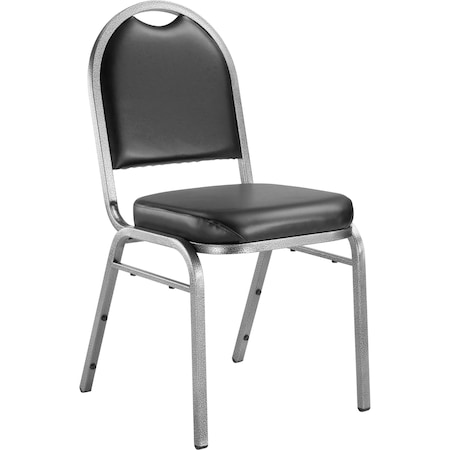 National Public Seating Stacking Chair, 9200 Series, Vinyl Black 9210-SV
