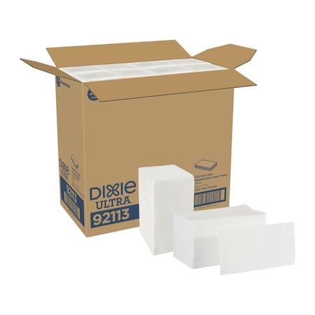 Dixie Linen Replacement Guest Towels, 1/6-Fold, White, PK4 92113