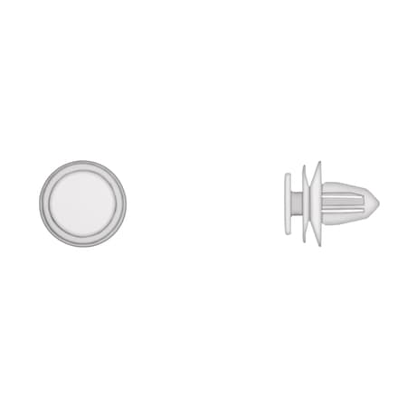 Disco Wht Trim Panel Retainers 8.5mm Hole 13mm Stem L PK25 9259PK