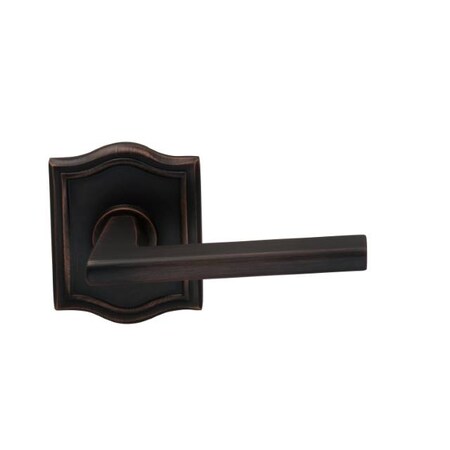 Omnia Arched Rose Passage Lever 2-3/4" Backset, T Strike Tuscan Bronze 925 925AR/234T.PATB