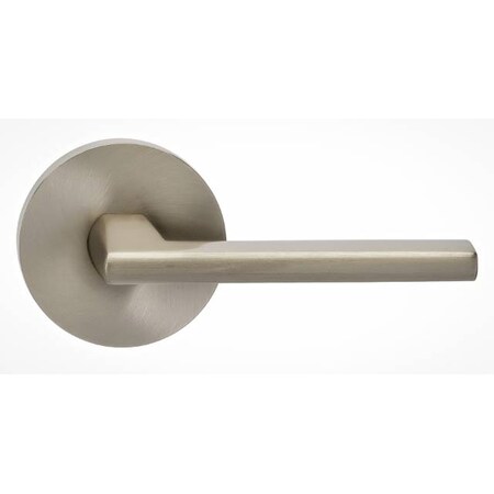Omnia Modern Rose Passage Lever 2-3/8" Backset, T Strike Satin Nickel 925 925MD/238T.PA15