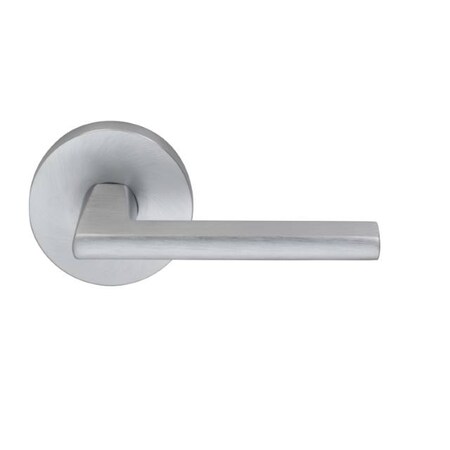 Omnia Modern Rose Privacy Lever 2-3/8" Backset, T Strike Satin Chrome 925 925MD/238T.PR26D